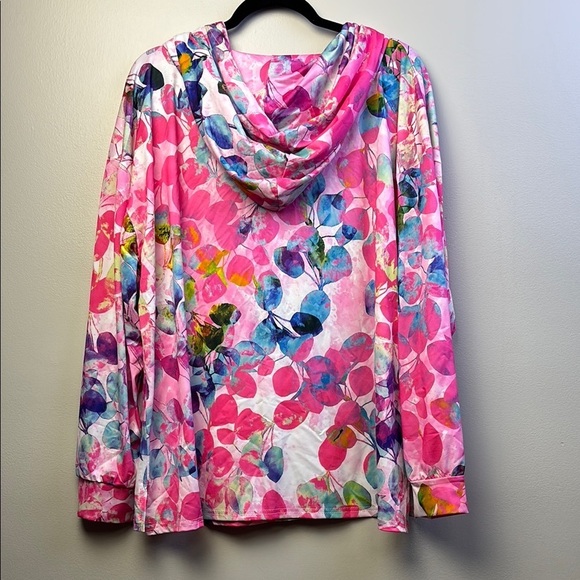 Lily by Firmiana Multicolor Floral Hoodie - Picture 2 of 5